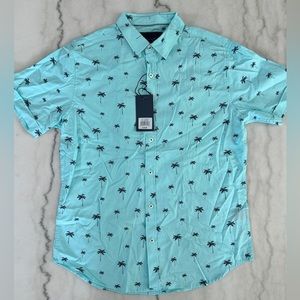 Gentlemen’s Outfitters Shirt Medium Short Sleeve Button Down Palm Trees Hawaiian